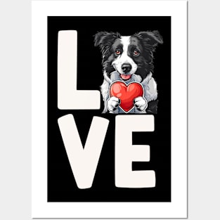 Border Collie Love Posters and Art